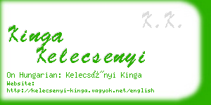 kinga kelecsenyi business card